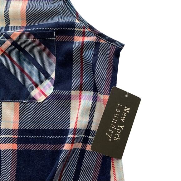 Via Penny Lane Reworked Apparel | Aaliyah Graphic Plaid Button Down Shirt Small - Picture 3 of 10